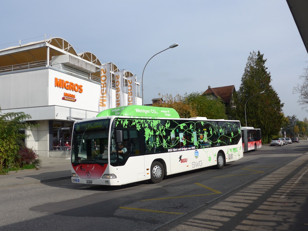 (166'429) - BGU Grenchen - Nr. 16/SO 20'824 - Mercedes am 24. Oktober 2015 beim Bahnhof Grenchen Sd