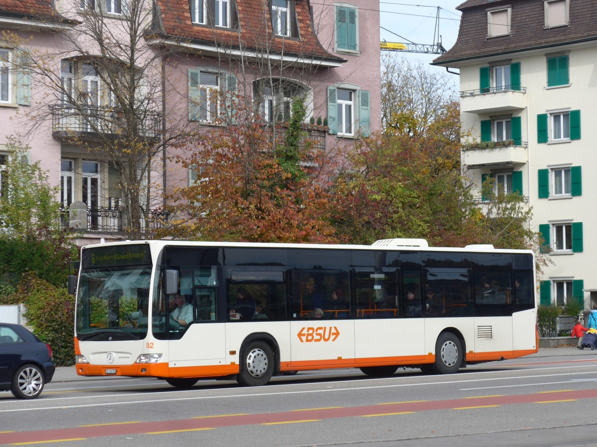 (166'473) - BSU Solothurn - Nr. 82/SO 148'782 - Mercedes am 24. Oktober 2015 beim Hauptbahnhof Solothurn