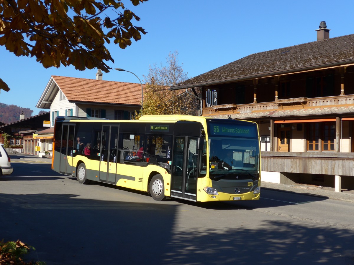 (166'515) - STI Thun - Nr. 181/BE 752'181 - Mercedes am 1. November 2015 in Reutigen, Dorf