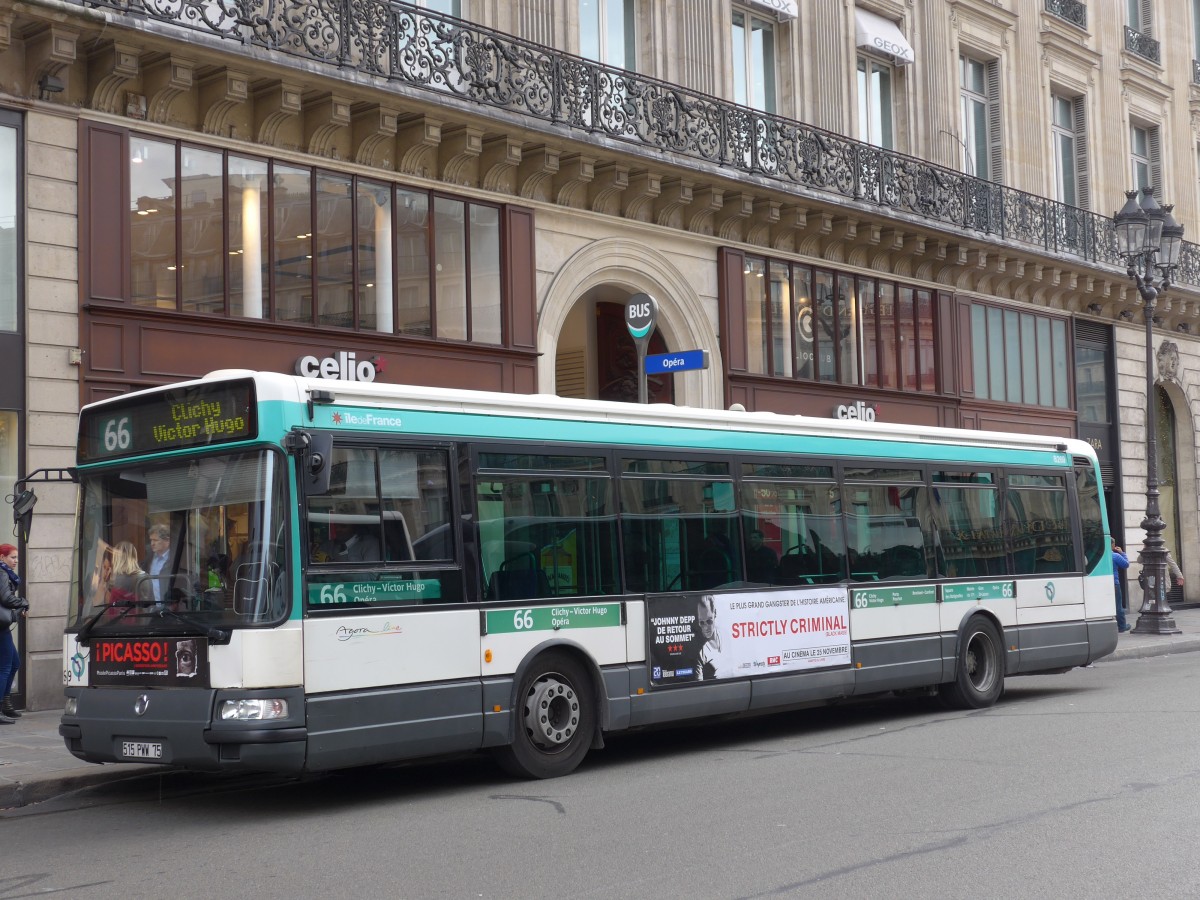 (166'876) - RATP Paris - Nr. 8269/515 PWW 75 - Irisbus am 16. November 2015 in Paris, Opra