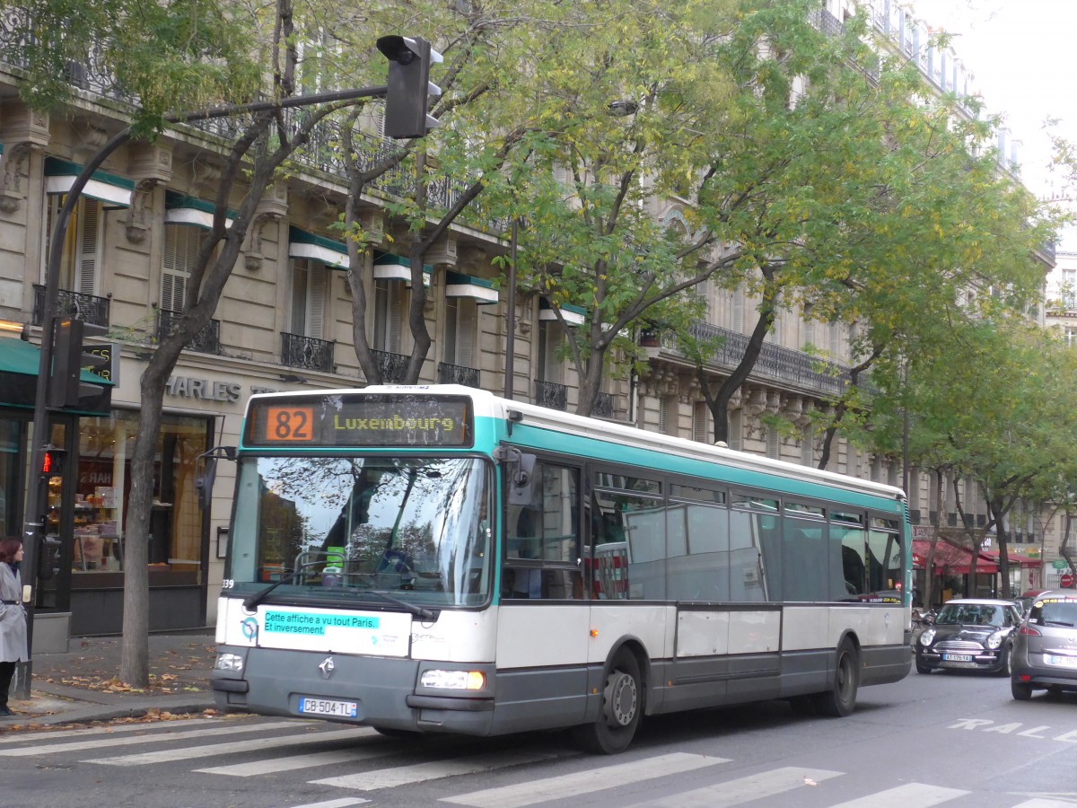 (167'158) - RATP Paris - Nr. 7339/CB 504 TL - Renault am 17. November 2015 in Paris, Victor Hugo