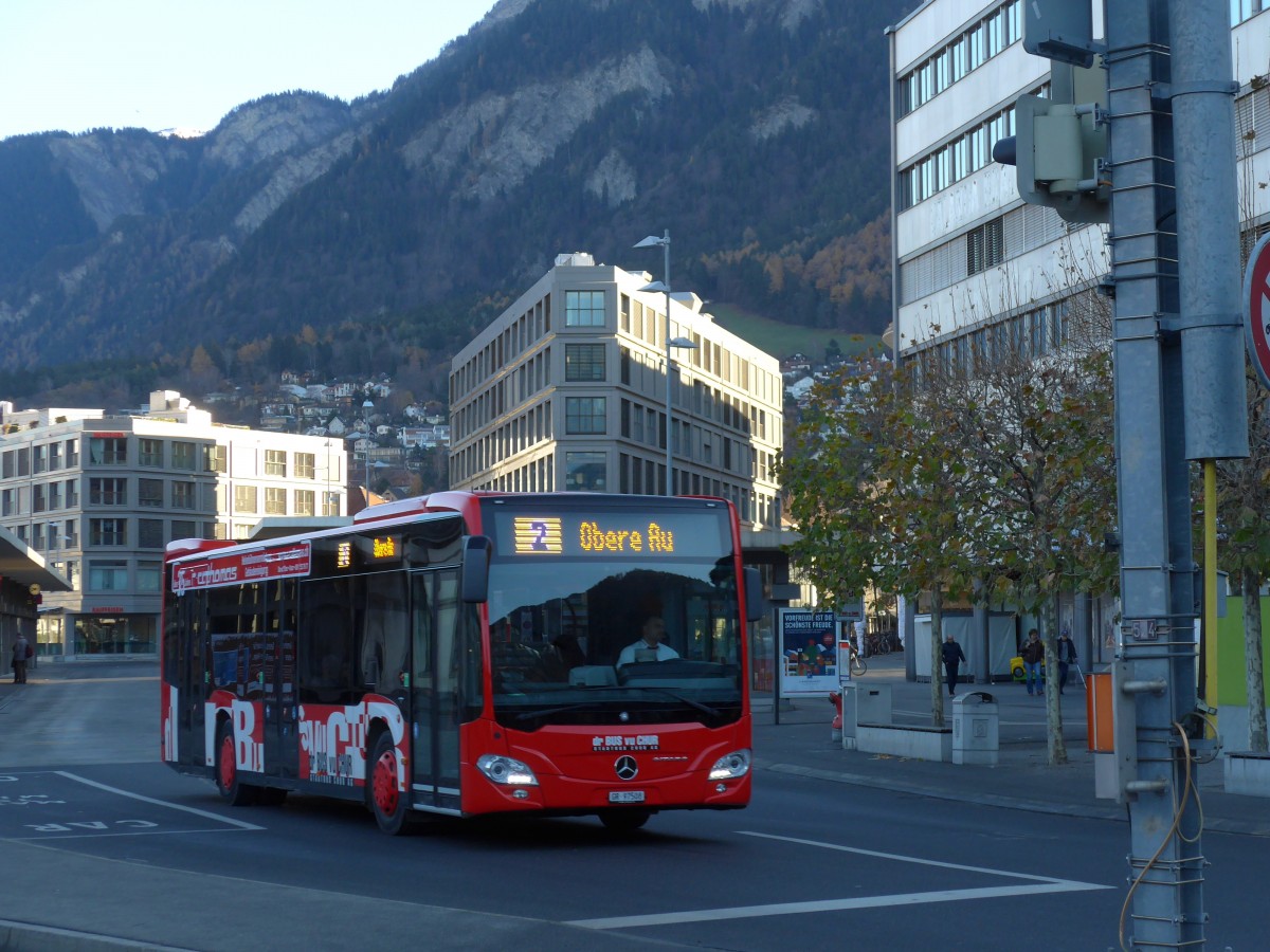 (167'623) - SBC Chur - Nr. 8/GR 97'508 - Mercedes am 5. Dezember 2015 beim Bahnhof Chur