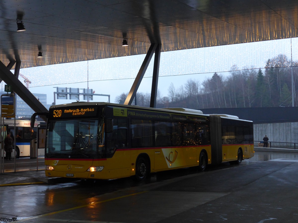 (168'299) - PostAuto Zrich - Nr. 251/ZH 780'883 - Mercedes am 2. Januar 2016 in Zrich, Flughafen