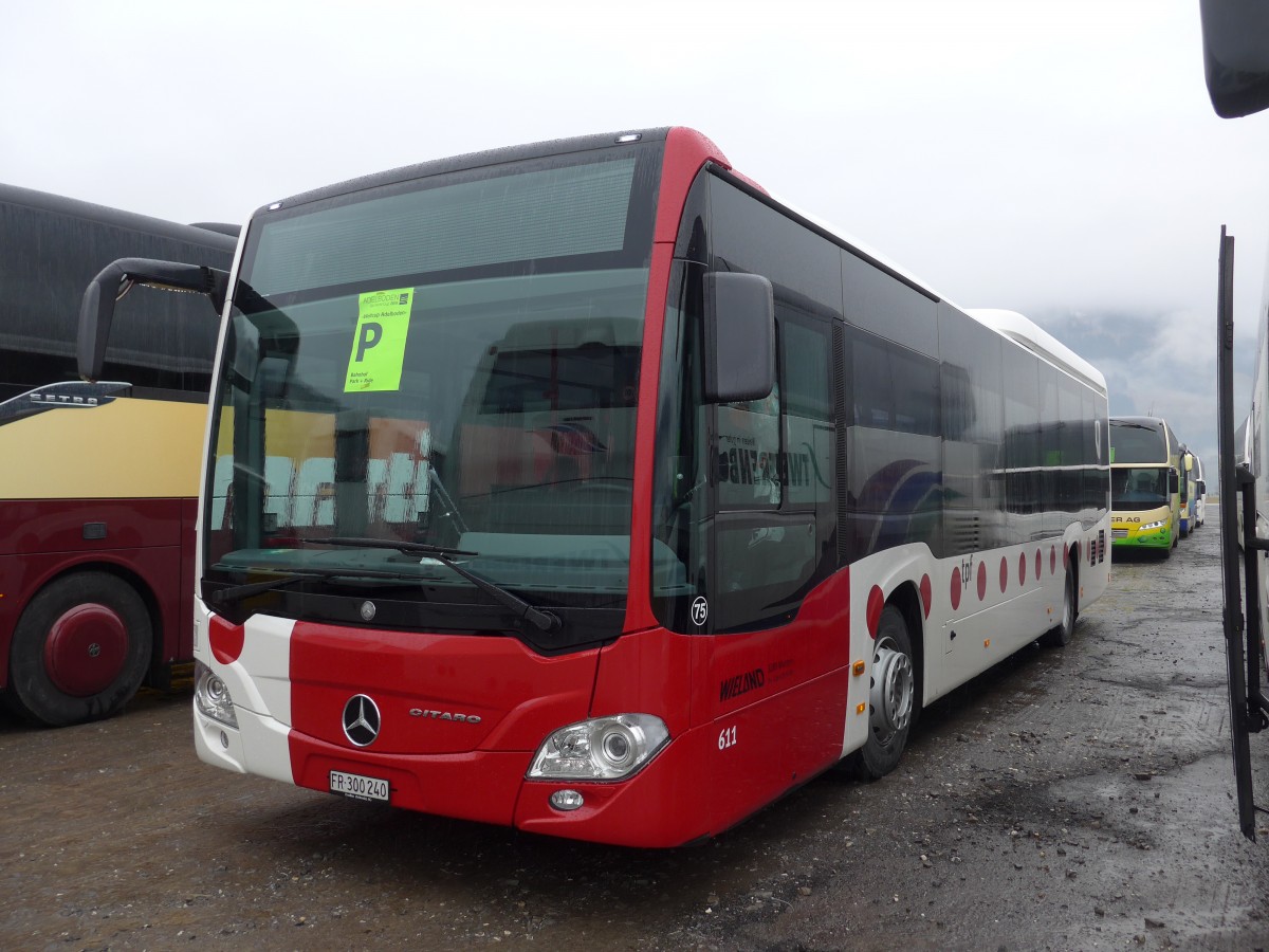 (168'324) - TPF Fribourg (Wieland 75) - Nr. 611/FR 300'240 - Mercedes am 9. Januar 2016 in Frutigen, Flugplatz