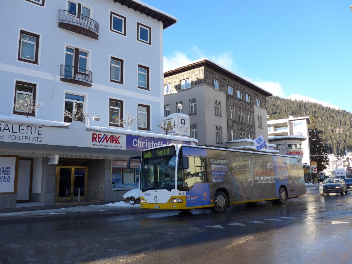 (168'540) - VBD Davos - Nr. 6/GR 53'473 - Mercedes am 23. Januar 2016 in Davos, Postplatz