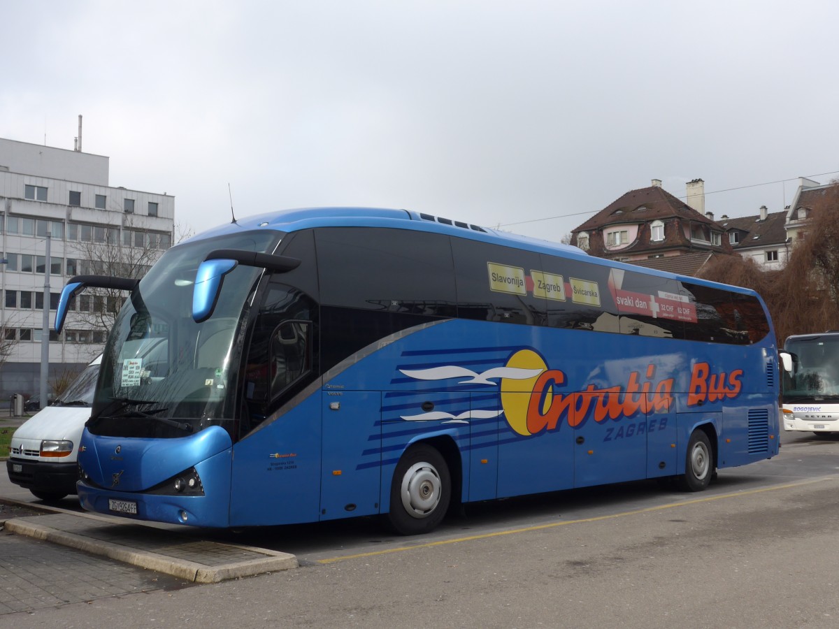 (168'862) - Aus Kroatien: Croatia Bus, Zagreb - ZG 9264-FF - Volvo/Atomic am 24. Februar 2016 in Zrich, Sihlquai