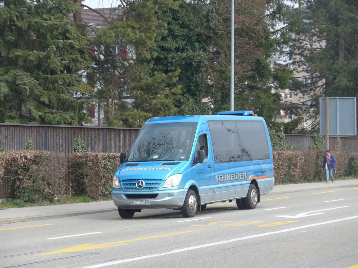 (169'372) - Schneider, Langendorf - SO 28'054 - Mercedes am 21. Mrz 2016 beim Hauptbahnhof Solothurn