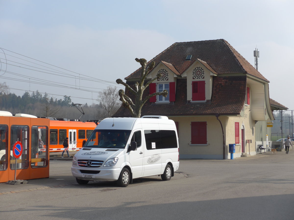 (169'409) - Daybus, Flumenthal - SO 48'389 - Mercedes am 21. Mrz 2016 beim Bahnhof Lohn-Lterkofen (Einsatz RBS)