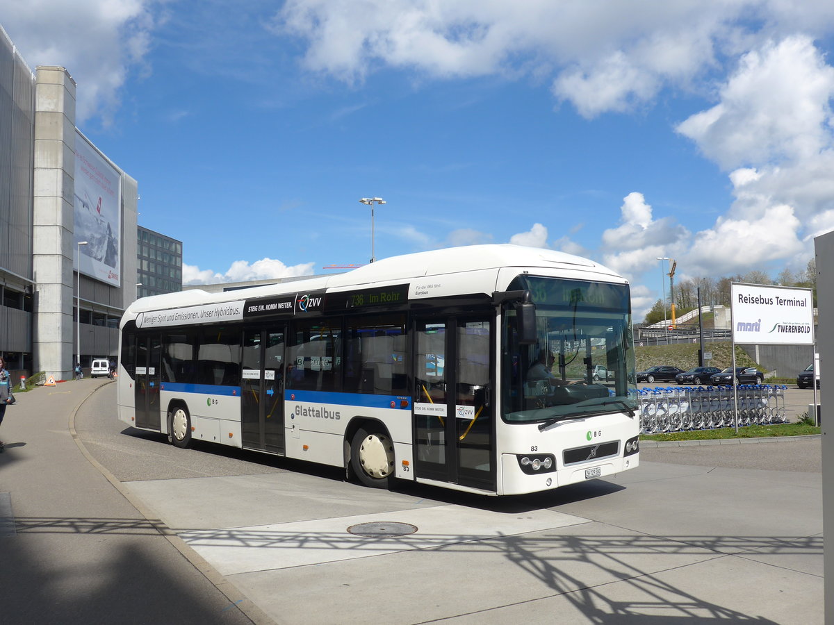 (170'027) - Welti-Furrer, Bassersdorf - Nr. 83/ZH 729'380 - Volvo am 14. April 2016 in Zrich, Flughafen