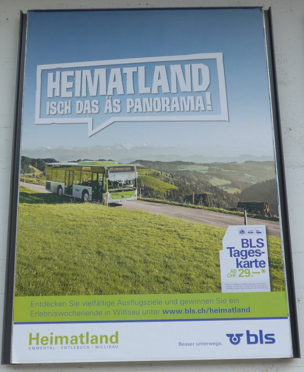(170'387) - Plakat fr HEIMATLAND ISCH DAS S PANORAMA am 7. Mai 2016 beim Bahnhof Oey-Diemtigen