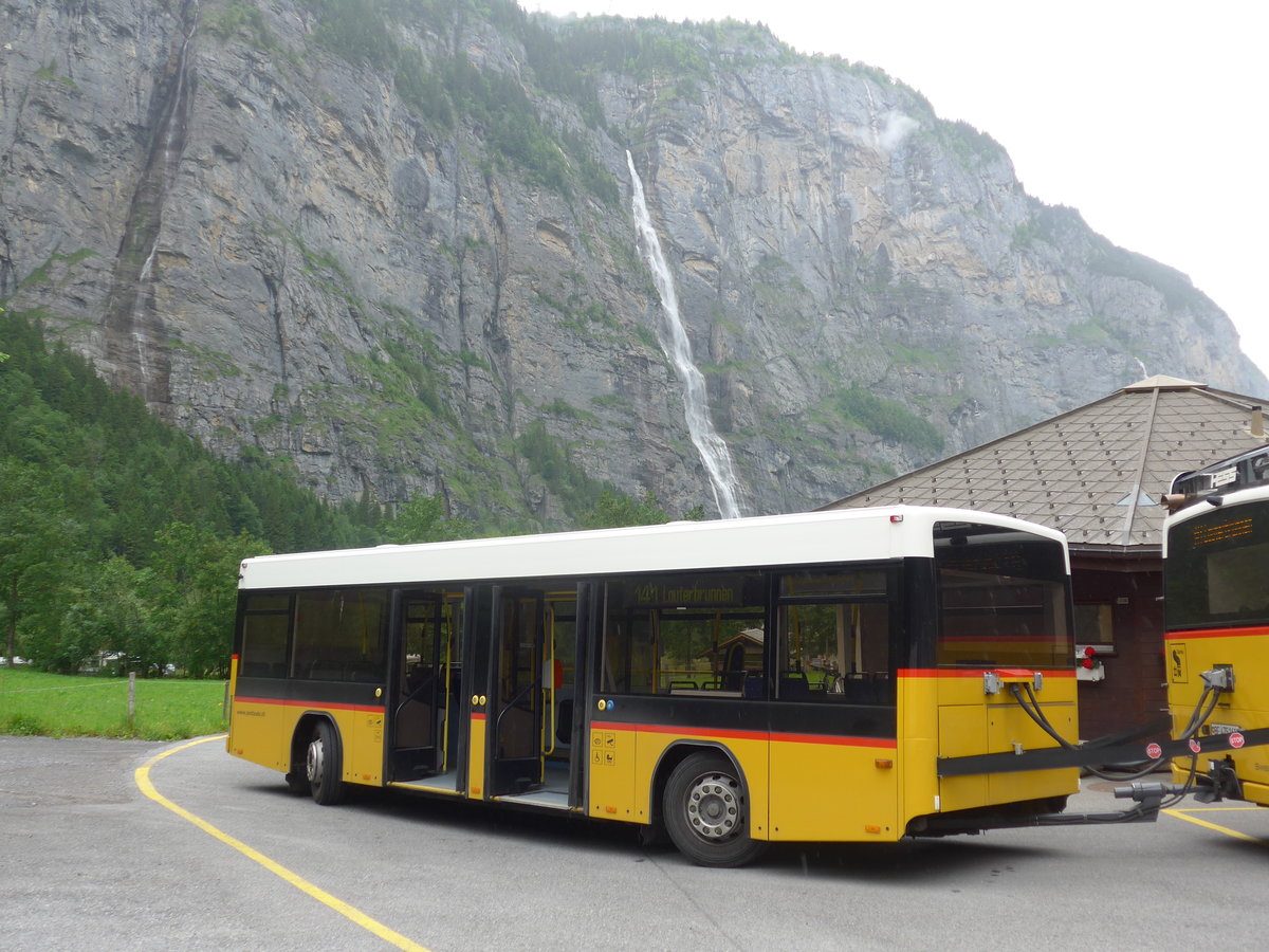 (171'720) - PostAuto Bern - BE 499'063 - Lanz+Marti/Hess Personenanhnger (ex VBL Luzern Nr. 310) am 12. Juni 2016 in Stechelberg, Hotel