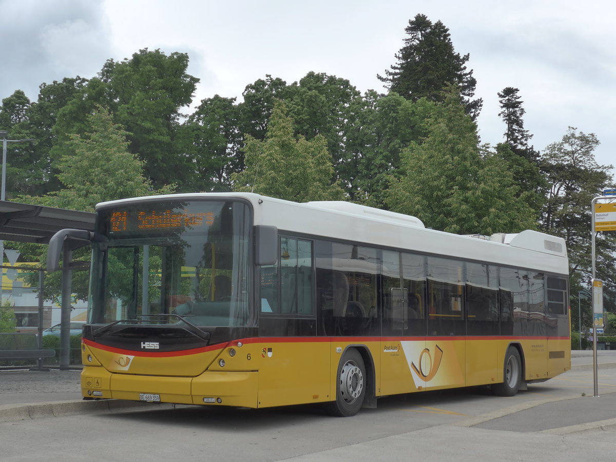 (171'764) - Klopfstein, Laupen - Nr. 6/BE 669'359 - Hess am 13. Juni 2016 beim Bahnhof Ddingen