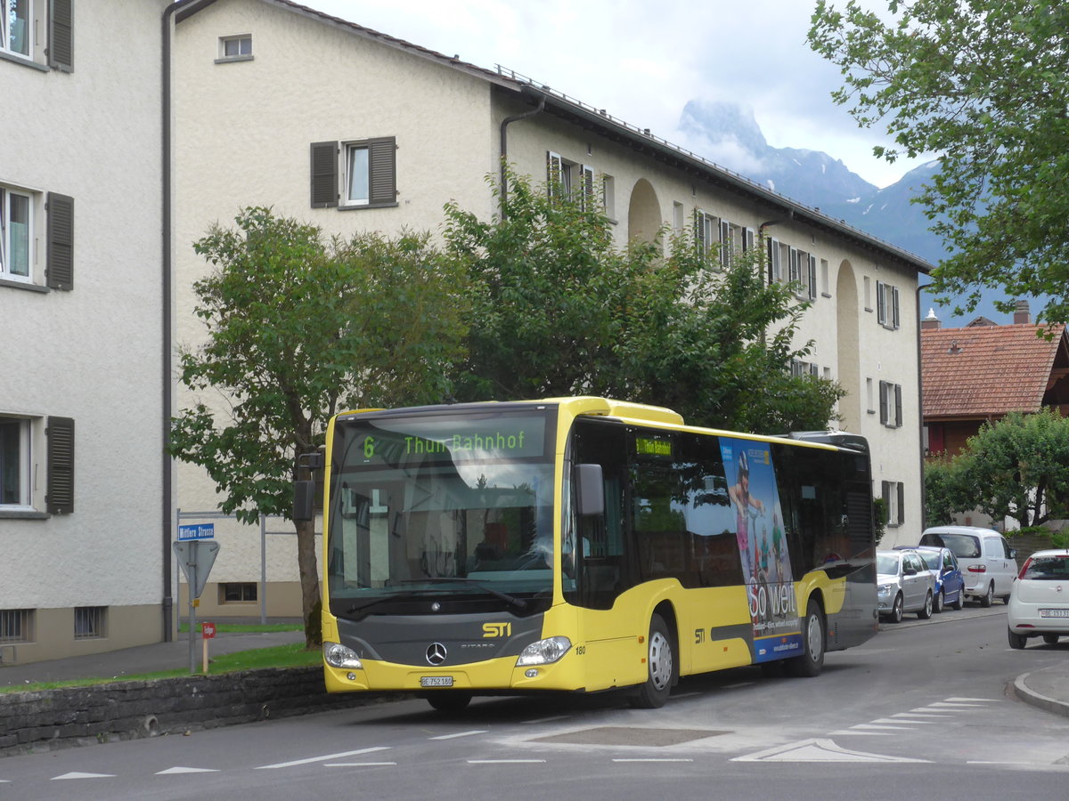 (172'768) - STI Thun - Nr. 180/BE 752'180 - Mercedes am 5. Juli 2016 in Thun, Mittlere Strasse
