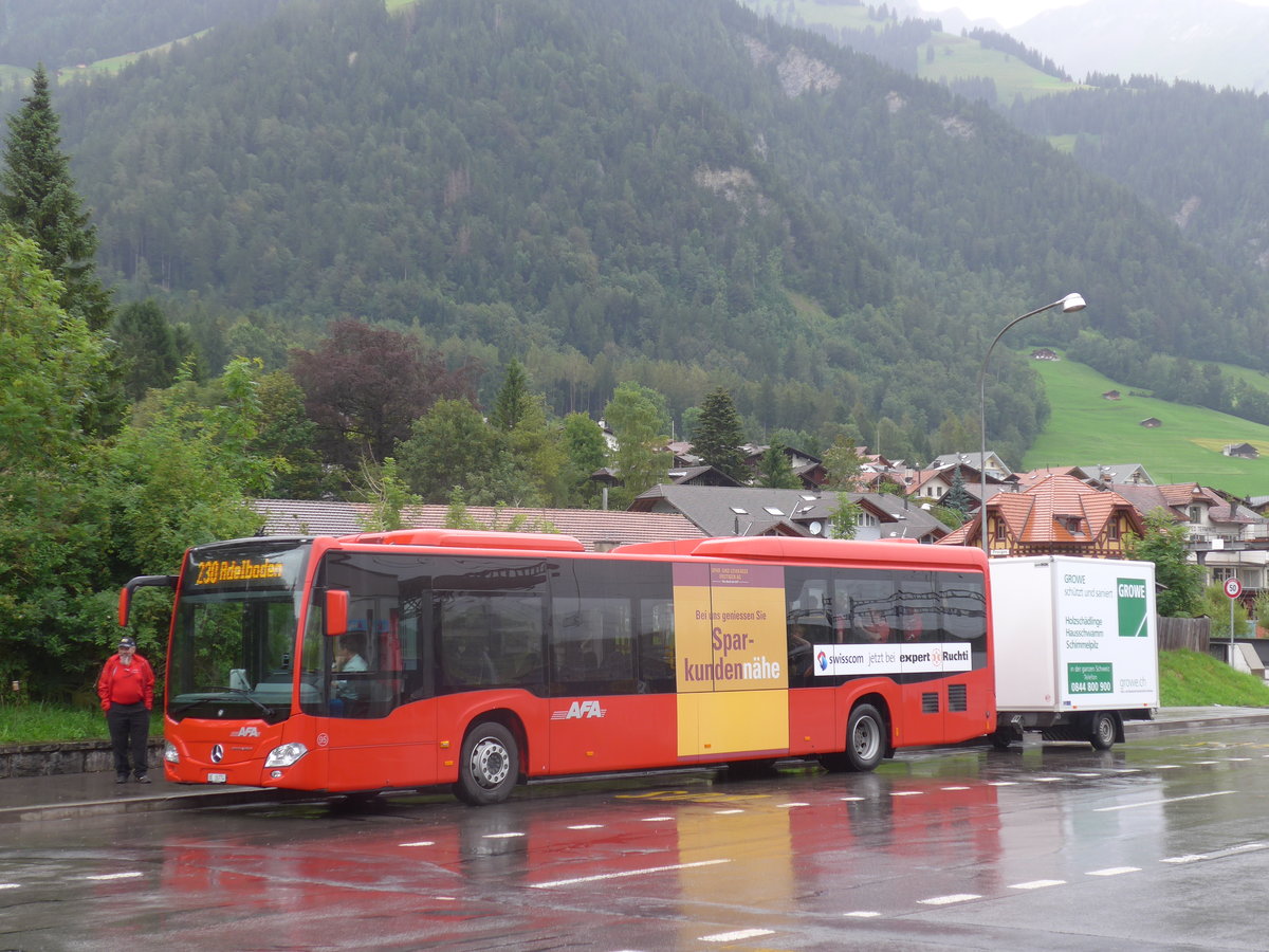 (173'383) - AFA Adelboden - Nr. 95/BE 26'774 - Mercedes am 31. Juli 2016 beim Bahnhof Frutigen