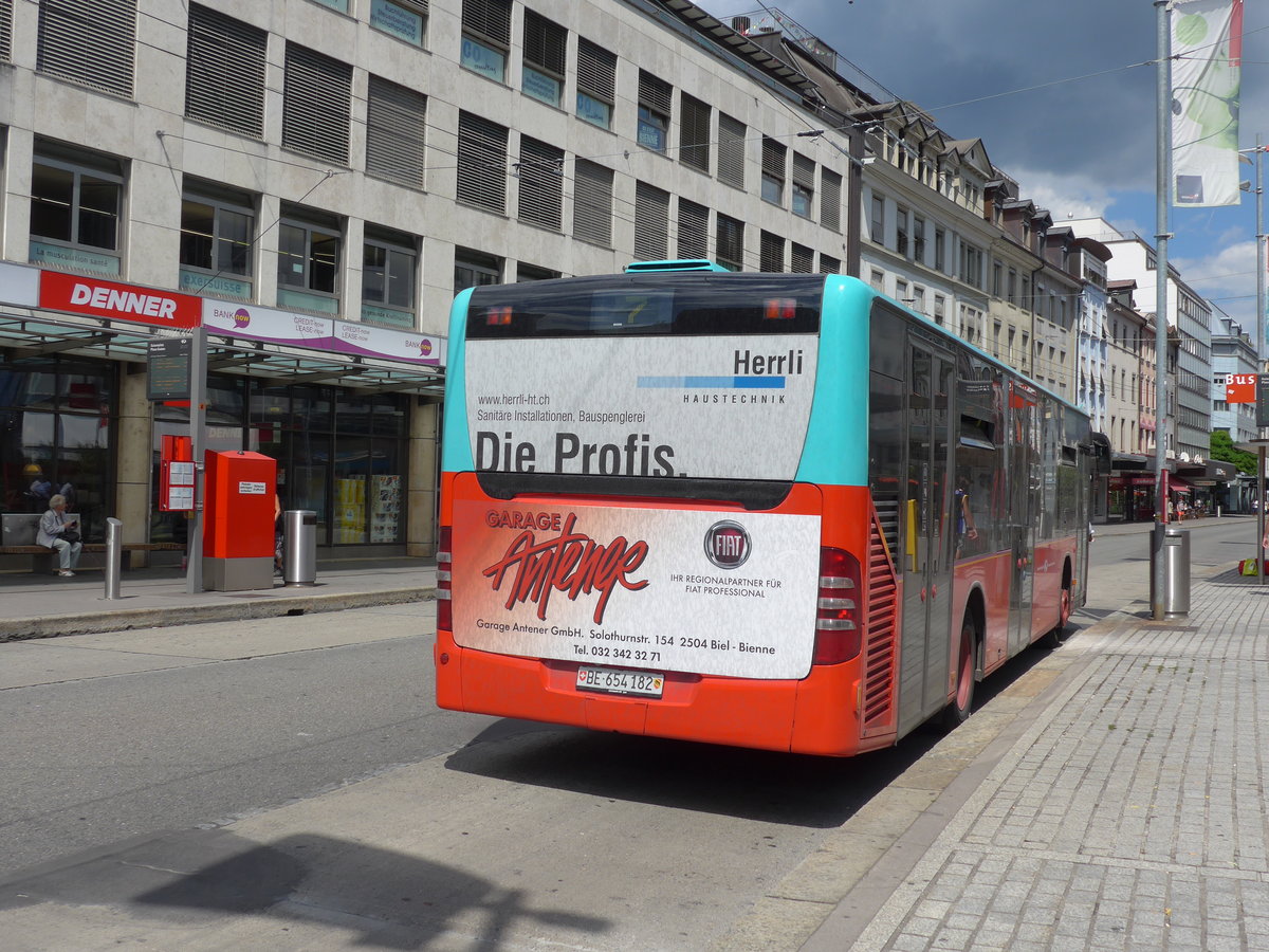 (173'592) - VB Biel - Nr. 182/BE 654'182 - Mercedes am 1. August 2016 in Biel, Guisanplatz