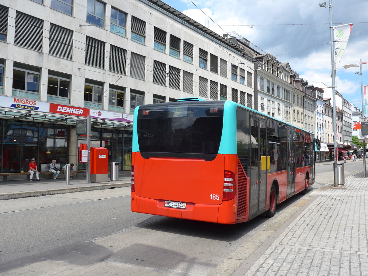 (173'596) - VB Biel - Nr. 185/BE 654'185 - Mercedes am 1. August 2016 in Biel, Guisanplatz