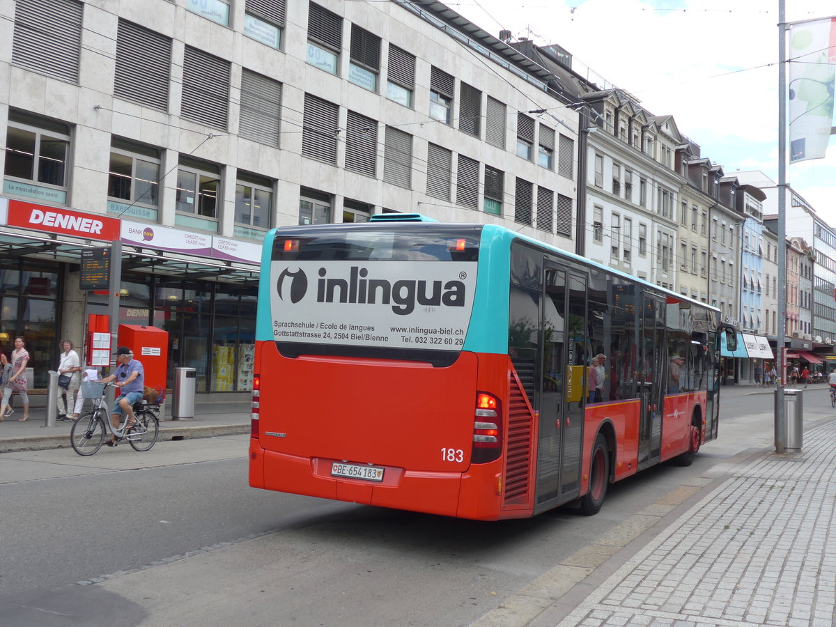 (173'606) - VB Biel - Nr. 183/BE 654'183 - Mercedes am 1. August 2016 in Biel, Guisanplatz
