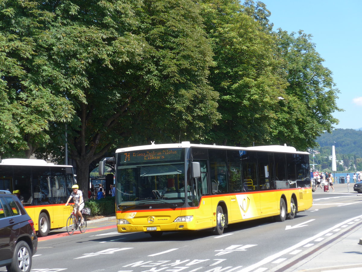 (173'862) - Bucheli, Kriens - Nr. 27/LU 15'711 - Mercedes am 8. August 2016 beim Bahnhof Luzern