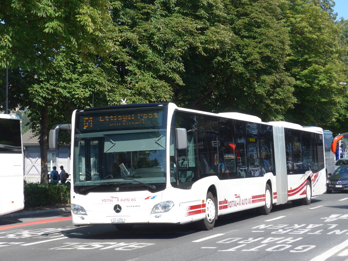 (173'874) - ARAG Ruswil - Nr. 38/LU 4256 - Mercedes am 8. August 2016 beim Bahnhof Luzern