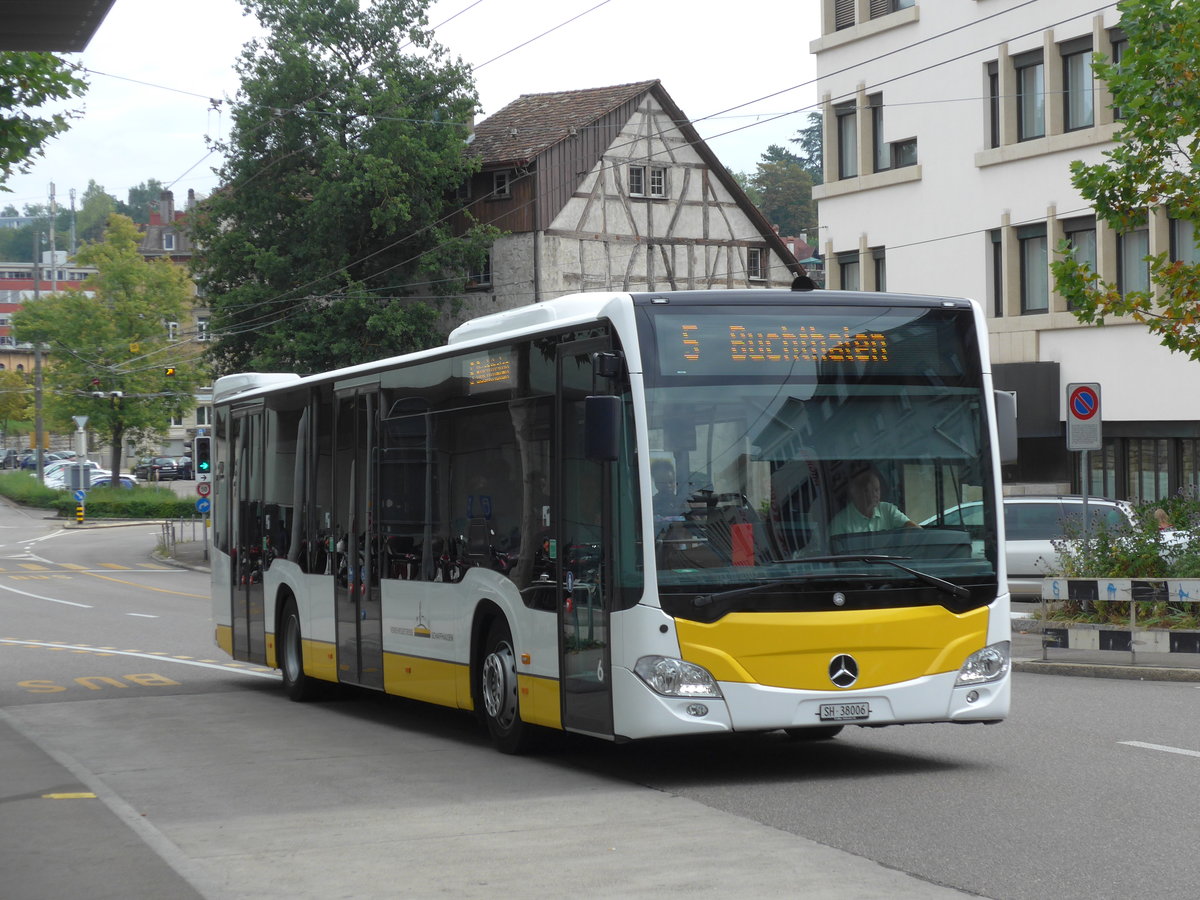 (173'936) - VBSH Schaffhausen - Nr. 6/SH 38'006 - Mercedes am 20. August 2016 beim Bahnhof Schaffhausen