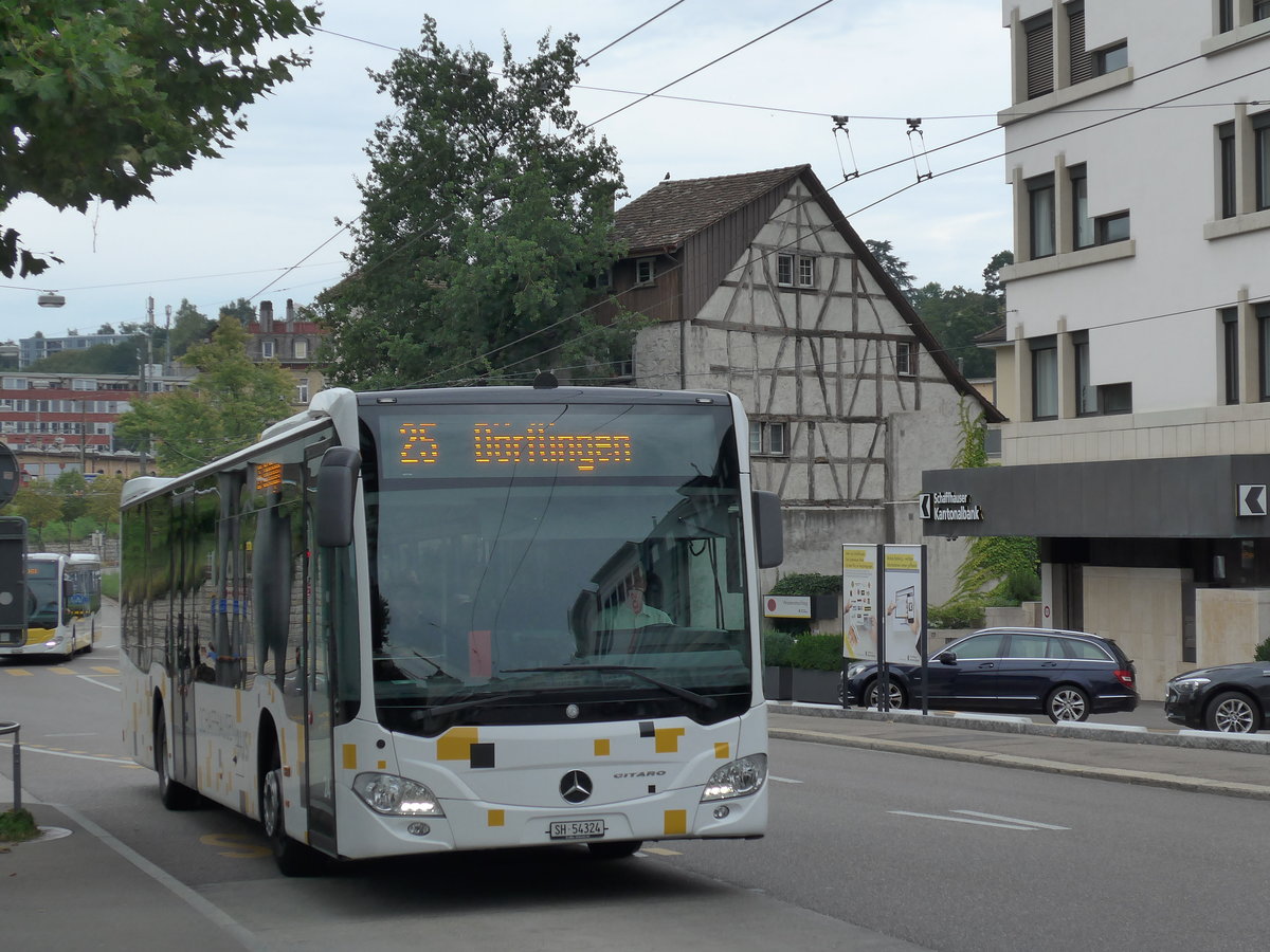 (173'949) - SB Schaffhausen - Nr. 24/SH 54'324 - Mercedes am 20. August 2016 beim Bahnhof Schaffhausen