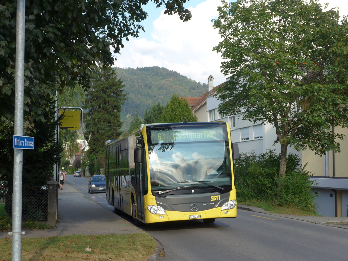 (174'432) - STI Thun - Nr. 175/BE 752'175 - Mercedes am 1. September 2016 in Thun, Militrstrasse