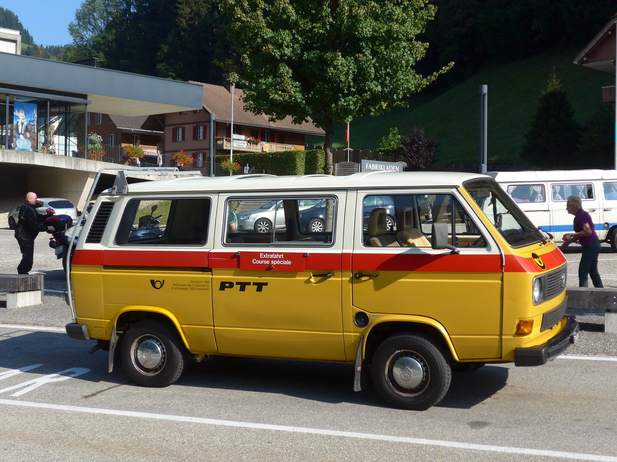 (174'863) - Scheidegger, Schnbhl - BE 471'072 - VW (ex Berwert, Stalden) am 11. September 2016 in Trubschachen, Kambly