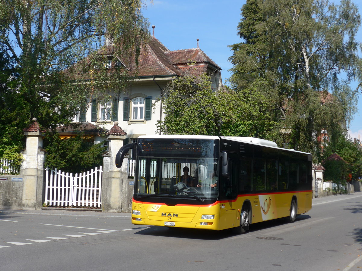(175'221) - Eurobus, Bern - BE 719'306 - MAN am 26. September 2016 in Ins, Bahnhofstrasse