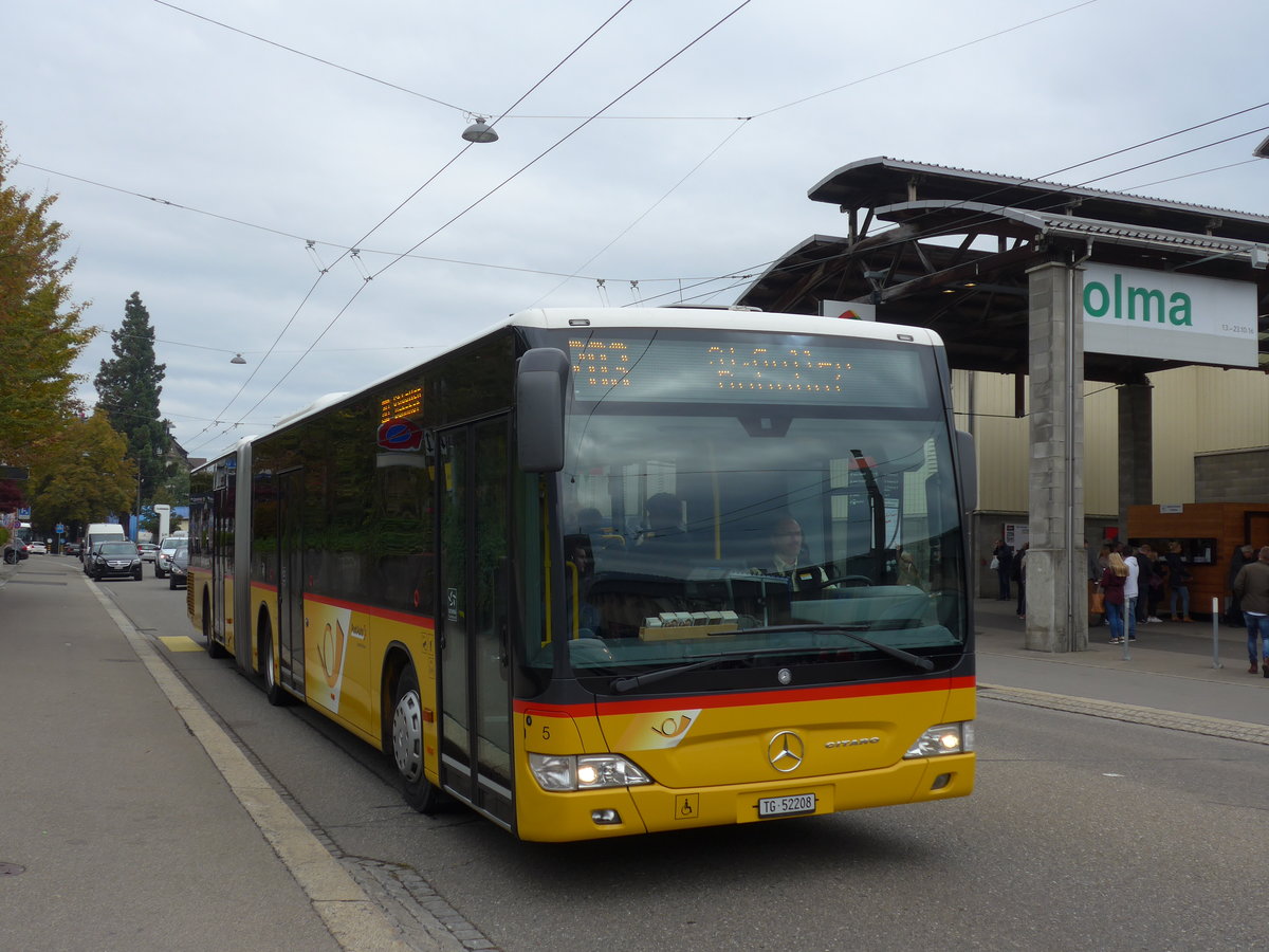 (175'621) - Eurobus, Arbon - Nr. 5/TG 52'208 - Mercedes am 15. Oktober 2016 in St. Gallen, OLMA