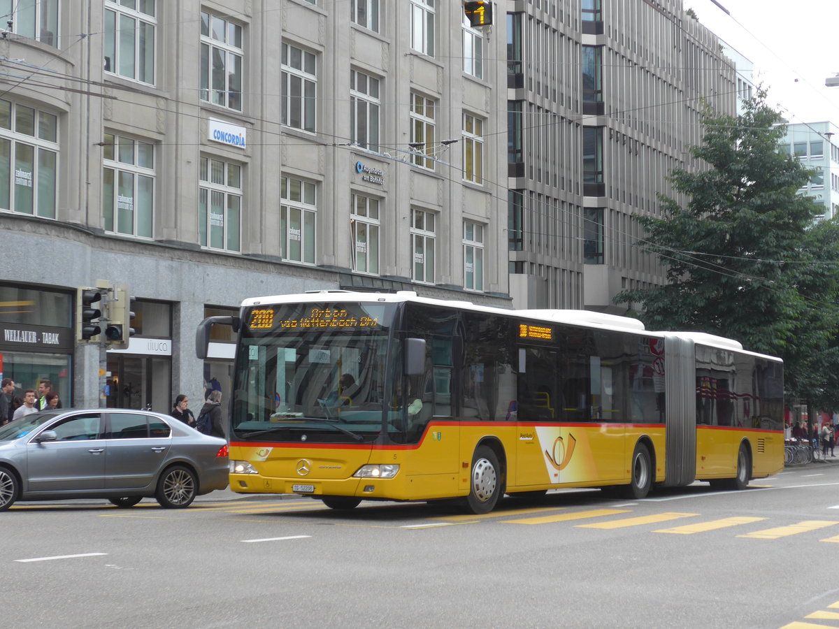(175'639) - Eurobus, Arbon - Nr. 5/TG 52'208 - Mercedes am 15. Oktober 2016 beim Bahnhof St. Gallen