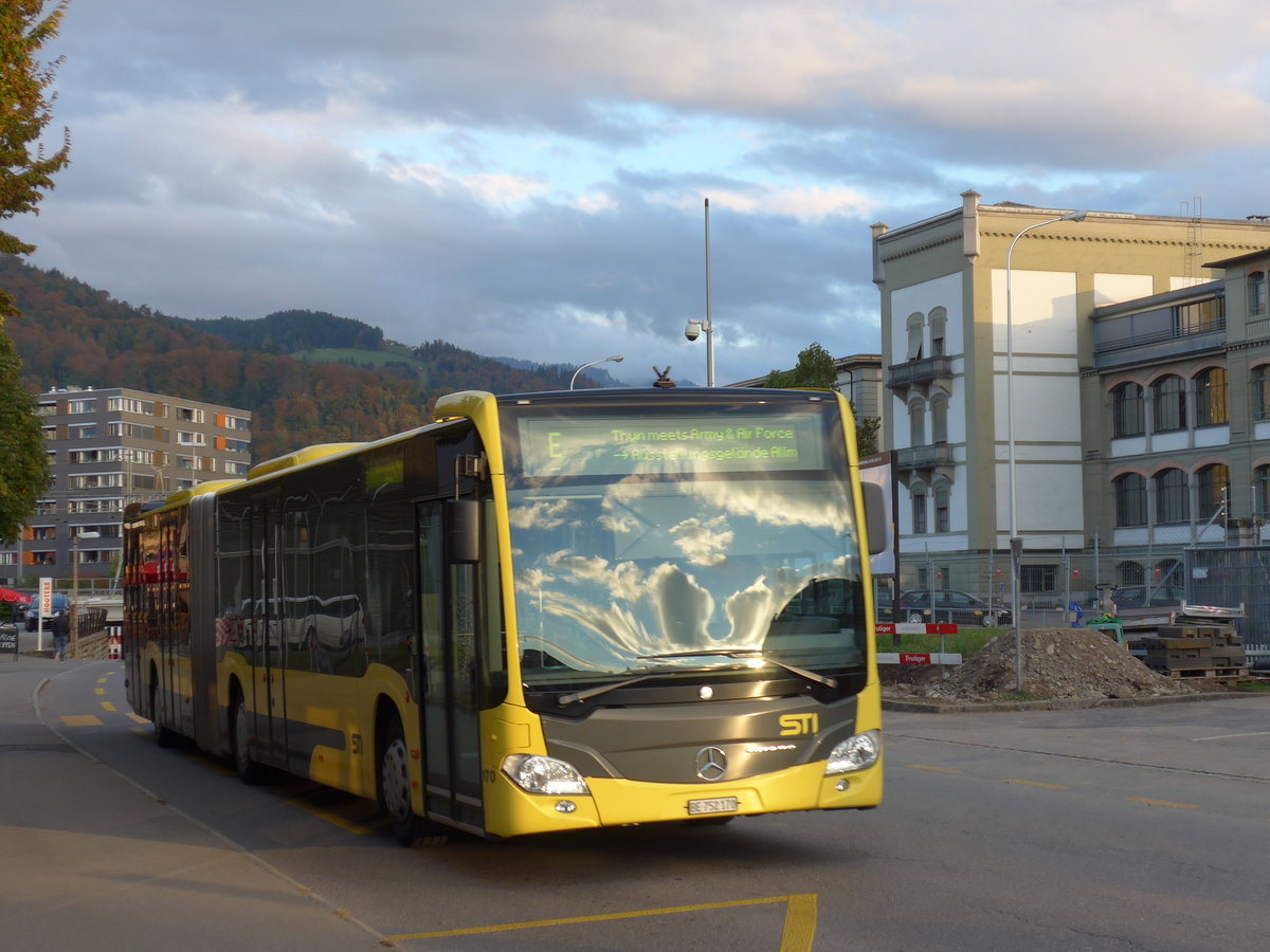 (176'210) - STI Thun - Nr. 170/BE 752'170 - Mercedes am 21. Oktober 2016 in Thun, Hauptkaserne