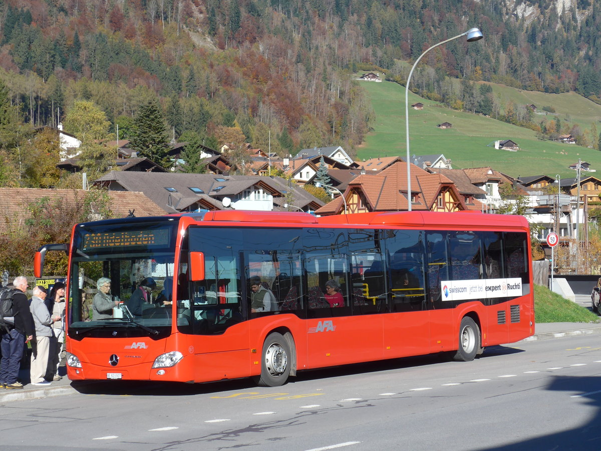 (176'337) - AFA Adelboden - Nr. 97/BE 823'927 - Mercedes am 29. Oktober 2016 beim Bahnhof Frutigen