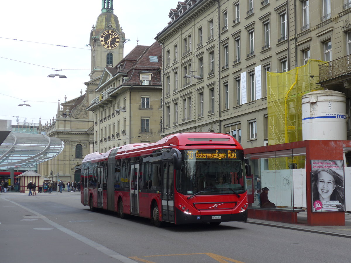 (176'677) - Bernmobil, Bern - Nr. 874/BE 832'874 - Volvo am 13. November 2016 beim Bahnhof Bern