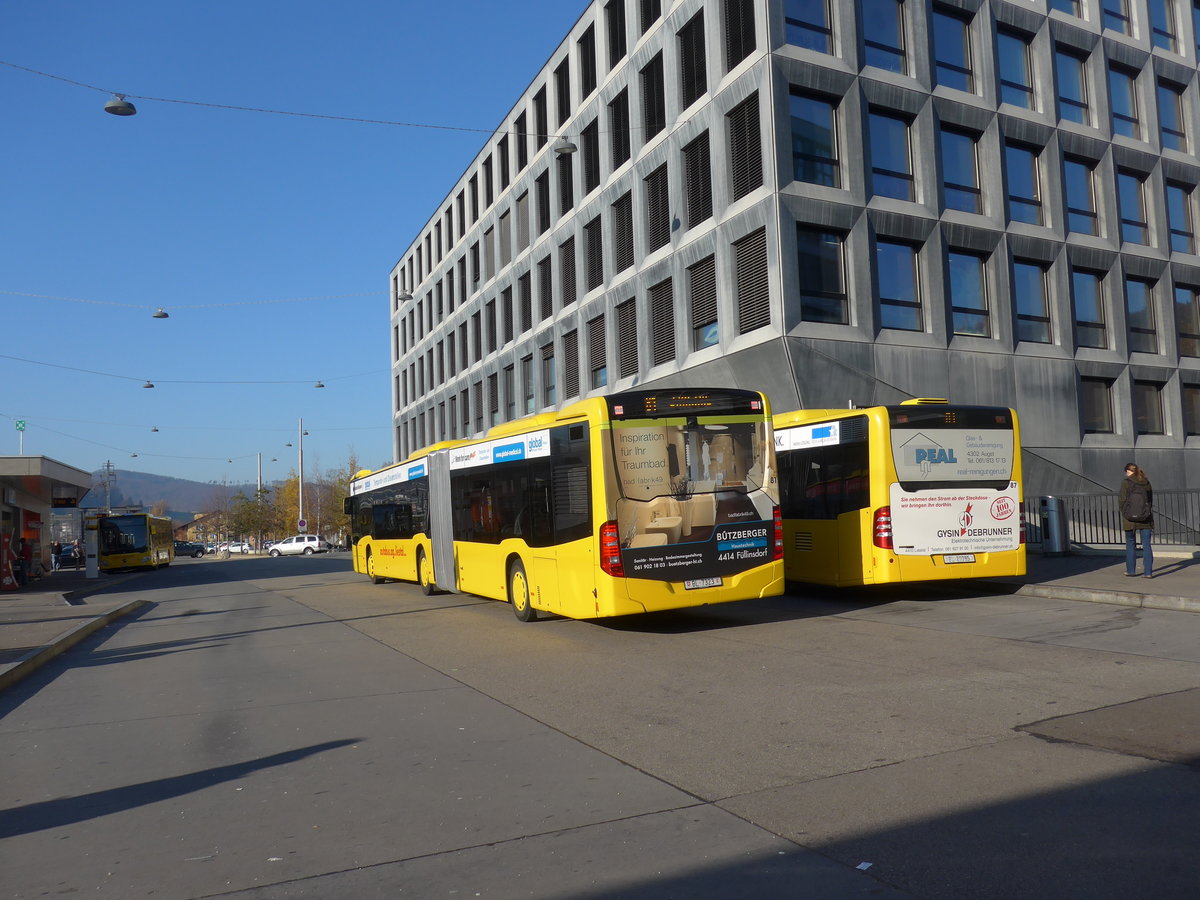 (176'900) - AAGL Liestal - Nr. 81/BL 7323 - Mercedes am 5. Dezember 2016 beim Bahnhof Liestal