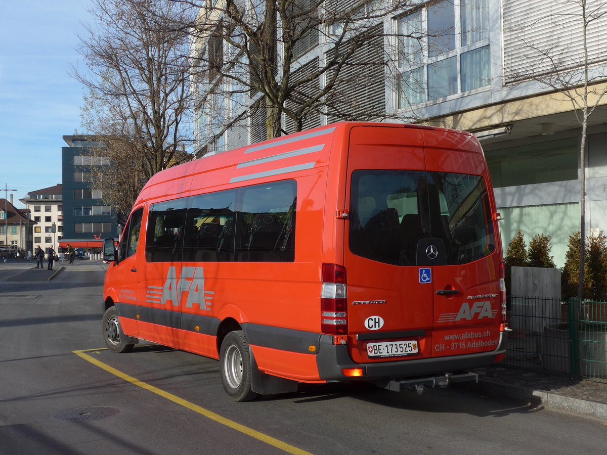 (177'039) - AFA Adelboden - Nr. 29/BE 173'525 - Mercedes am 9. Dezember 2016 bei der Schifflndte Thun (Einsatz STI)