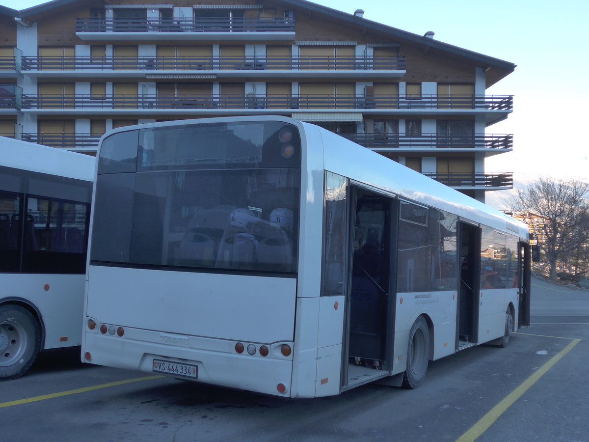 (177'258) - Lathion, Sion - Nr. 8/VS 444'334 - Solaris (ex ATE Bus, Effretikon Nr. 49) am 18. Dezember 2016 in Haute-Nendaz, Tlcabine