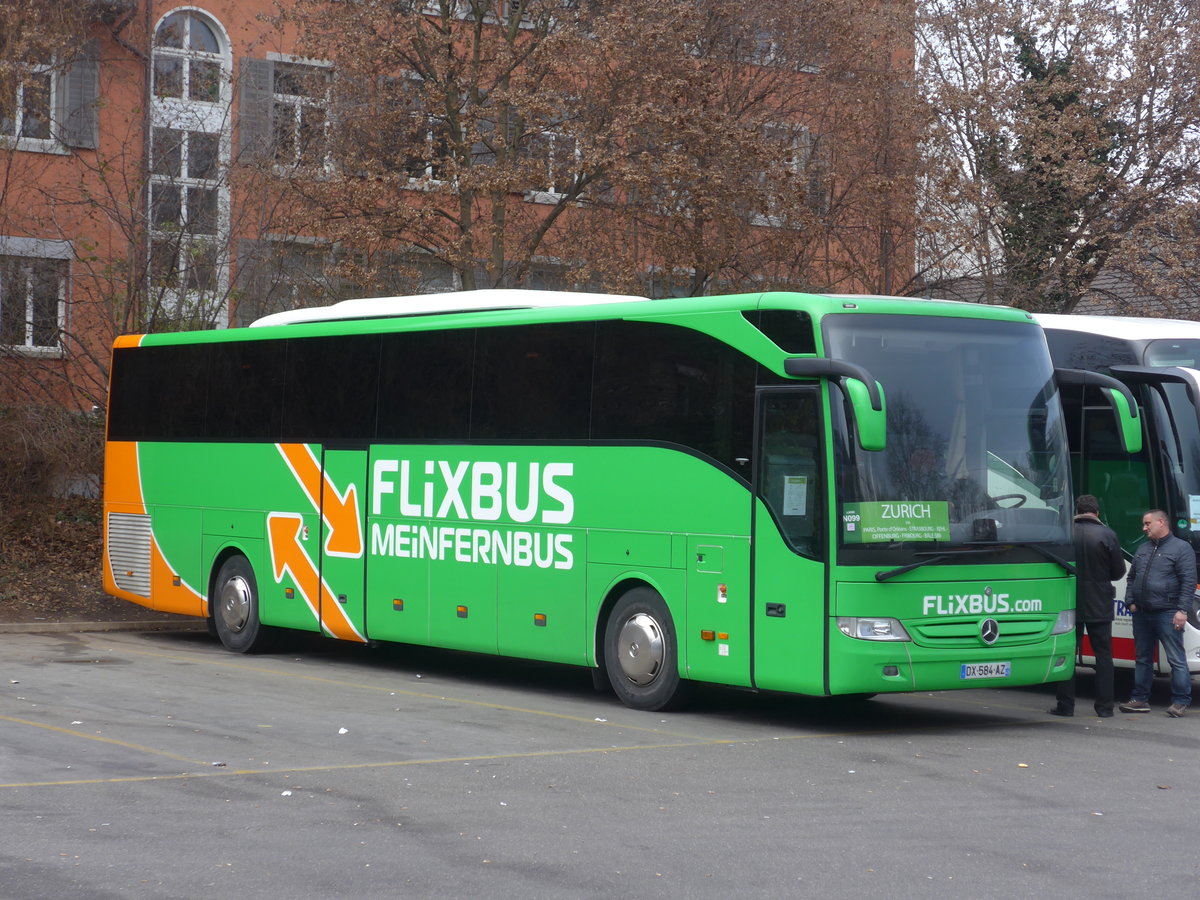 (177'324) - Aus Frankreich: Flixbus - DX 584 AZ - Mercedes am 24. Dezember 2016 in Zrich, Sihlquai
