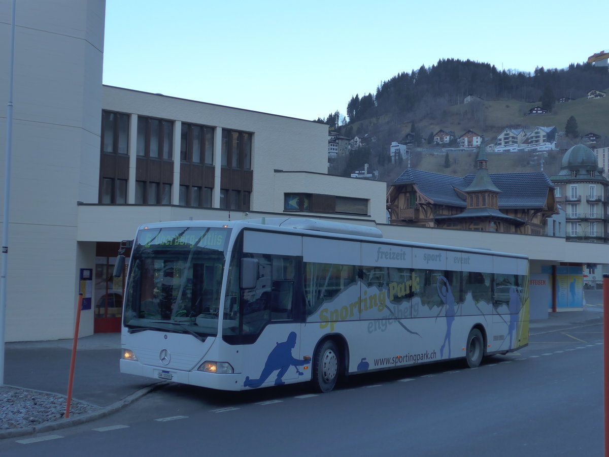 (177'444) - EAB Engelberg - Nr. 6/OW 10'260 - Mercedes (ex TPL Lugano Nr. 10) am 30. Dezember 2016 beim Bahnhof Engelberg