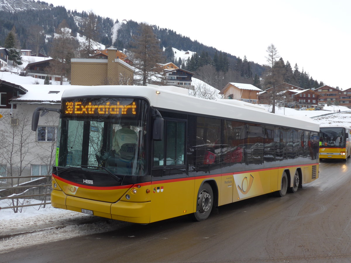 (177'887) - Steiner, Messen - SO 20'145 - Scania/Hess am 7. Januar 2017 in Adelboden, Oey
