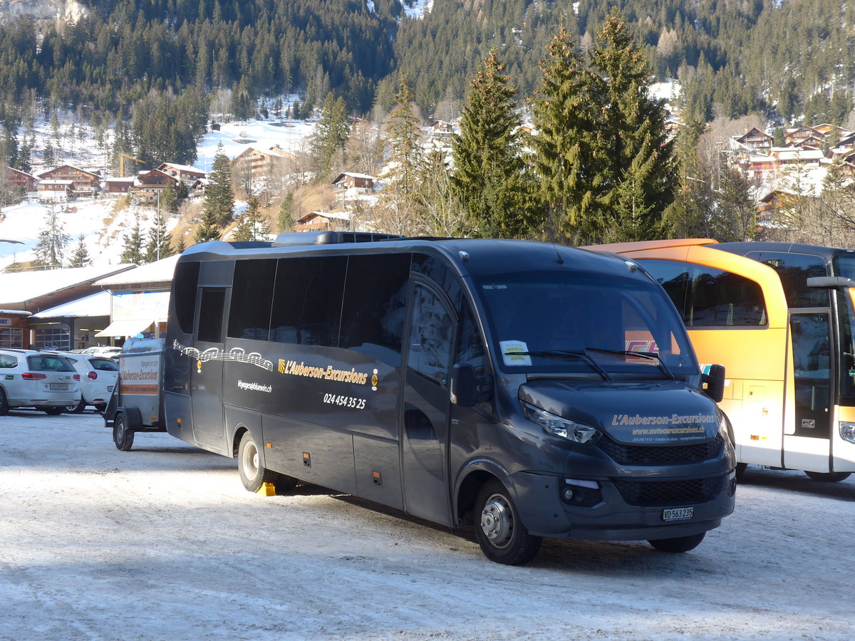 (178'220) - L'Auberson, Yverdon - VD 563'235 - Iveco am 29. Januar 2017 in Adelboden, ASB