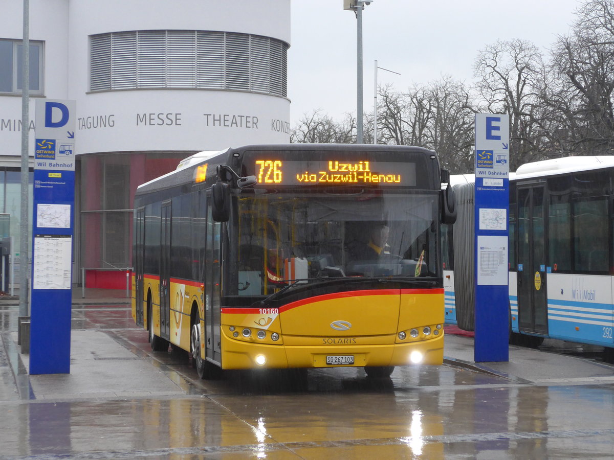 (178'519) - Schmidt, Oberbren - SG 267'103 - Solaris am 17. Februar 2017 beim Bahnhof Wil