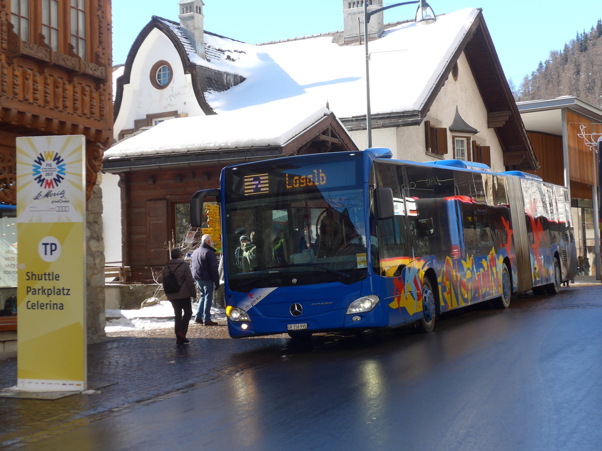 (178'548) - SBC Chur - Nr. 95/GR 156'995 - Mercedes am 18. Februar 2017 in St. Moritz, Klinik Gut