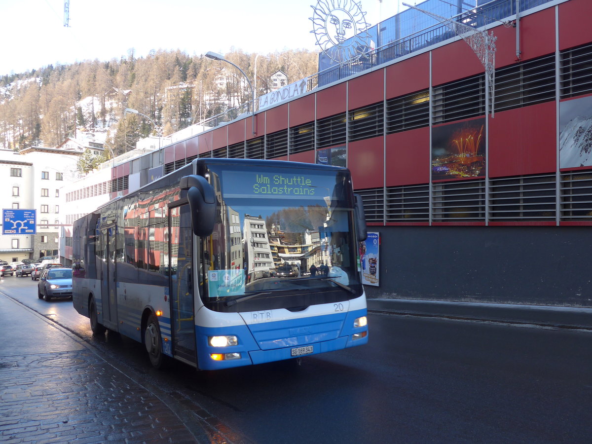 (178'569) - RTB Altsttten - Nr. 20/SG 169'343 - MAN/Gppel am 18. Februar 2017 in St. Moritz, Schulhausplatz