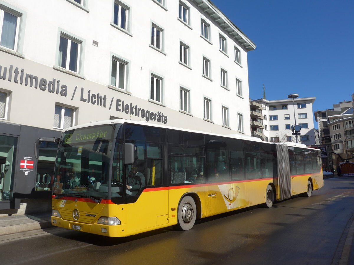 (178'574) - Aus Liechtenstein: Marxer, Mauren - FL 39'866 - Mercedes (ex Eurobus, Arbon Nr. 5) am 18. Februar 2017 in St. Moritz, Via dal Bagn