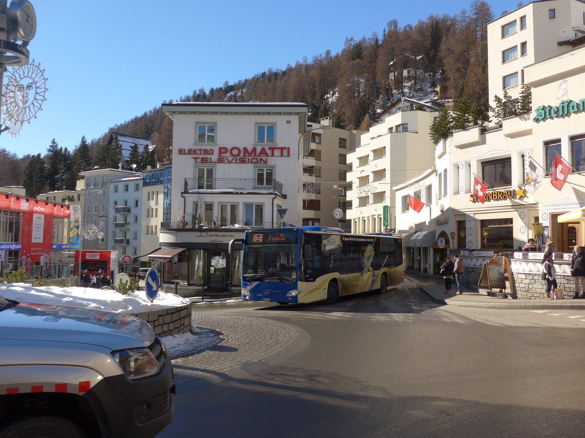 (178'606) - SBC Chur - Nr. 112/GR 100'112 - Mercedes am 18. Februar 2017 in St. Moritz, Hotel Schweizerhof