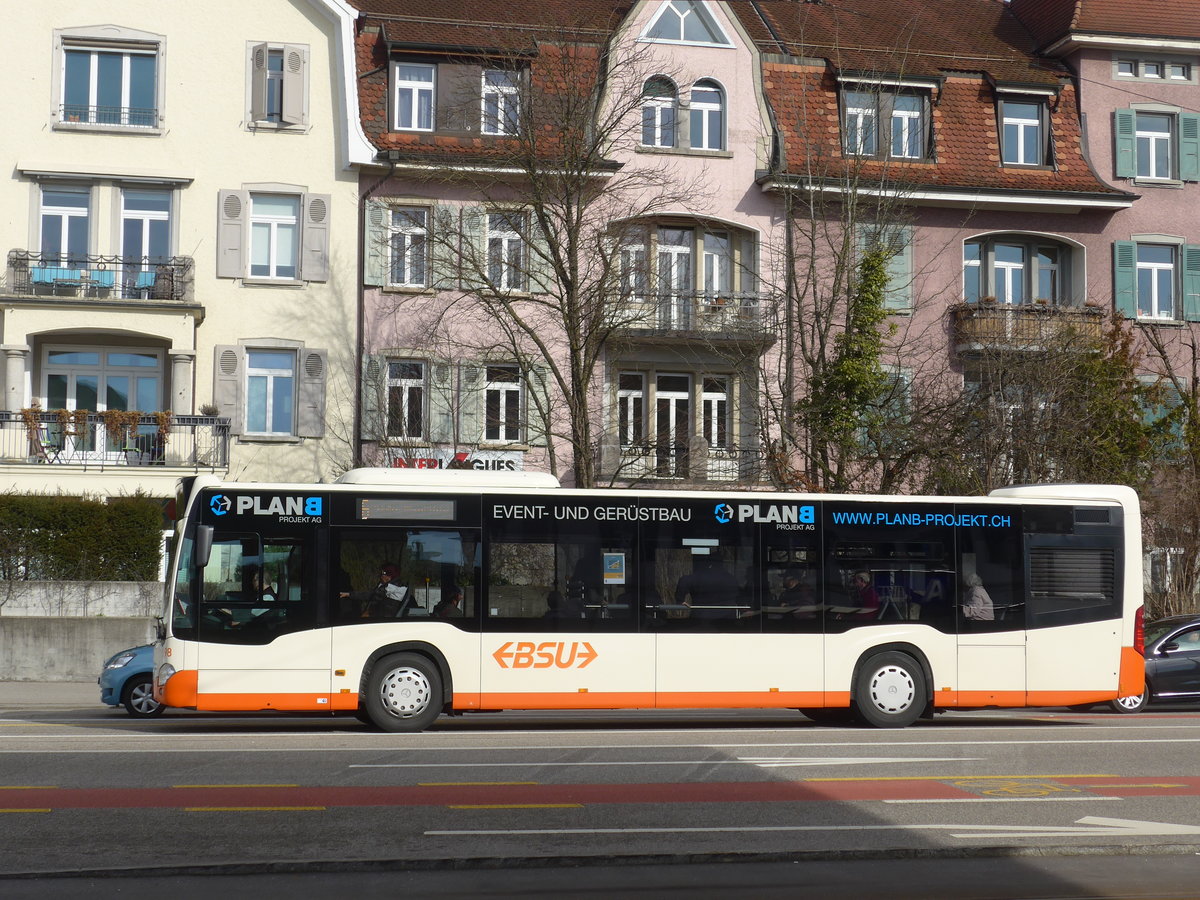 (178'805) - BSU Solothurn - Nr. 98/SO 172'098 - Mercedes am 4. Mrz 2017 beim Hauptbahnhof Solothurn