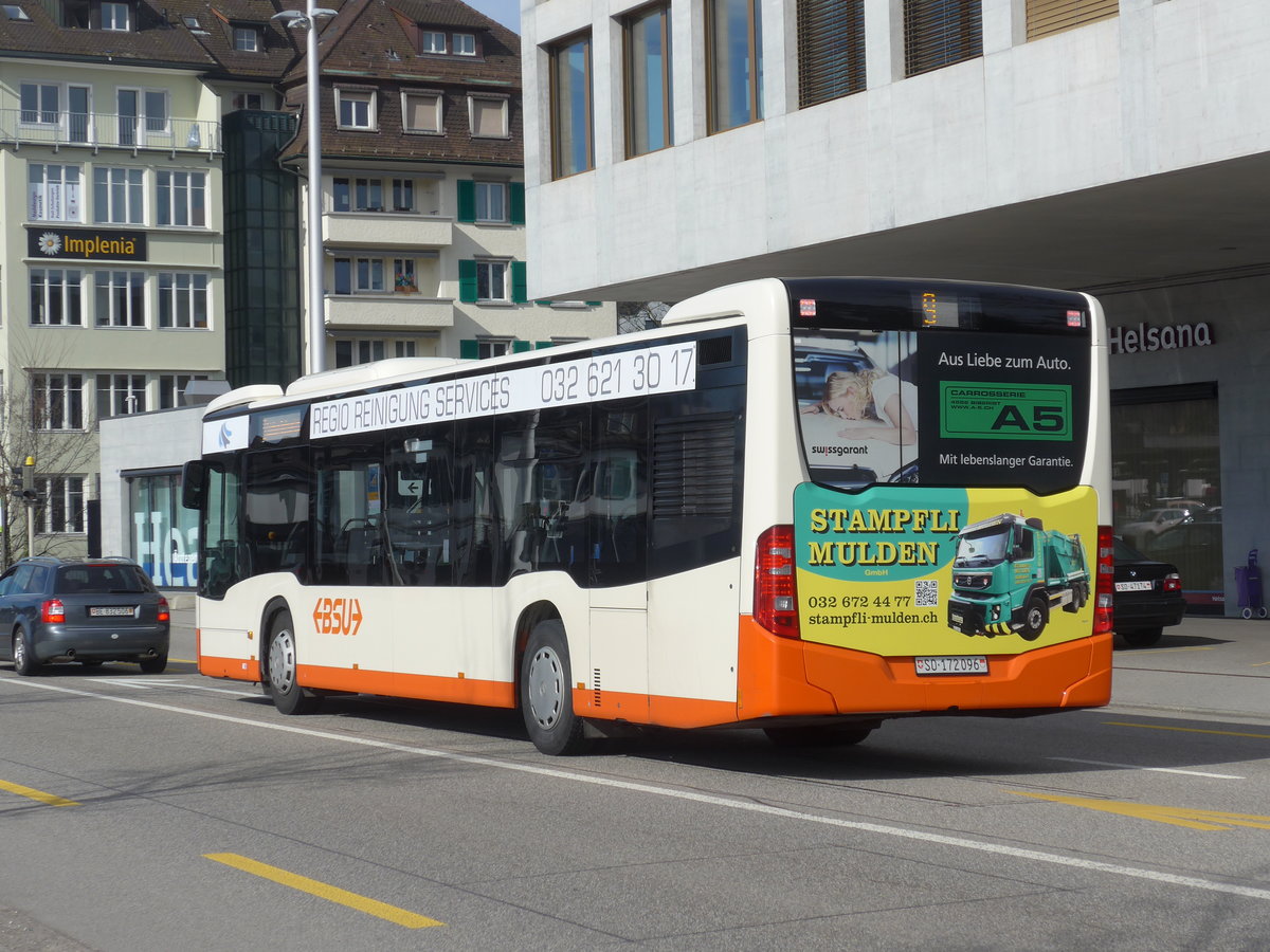 (178'811) - BSU Solothurn - Nr. 96/SO 172'096 - Mercedes am 4. Mrz 2017 beim Hauptbahnhof Solothurn