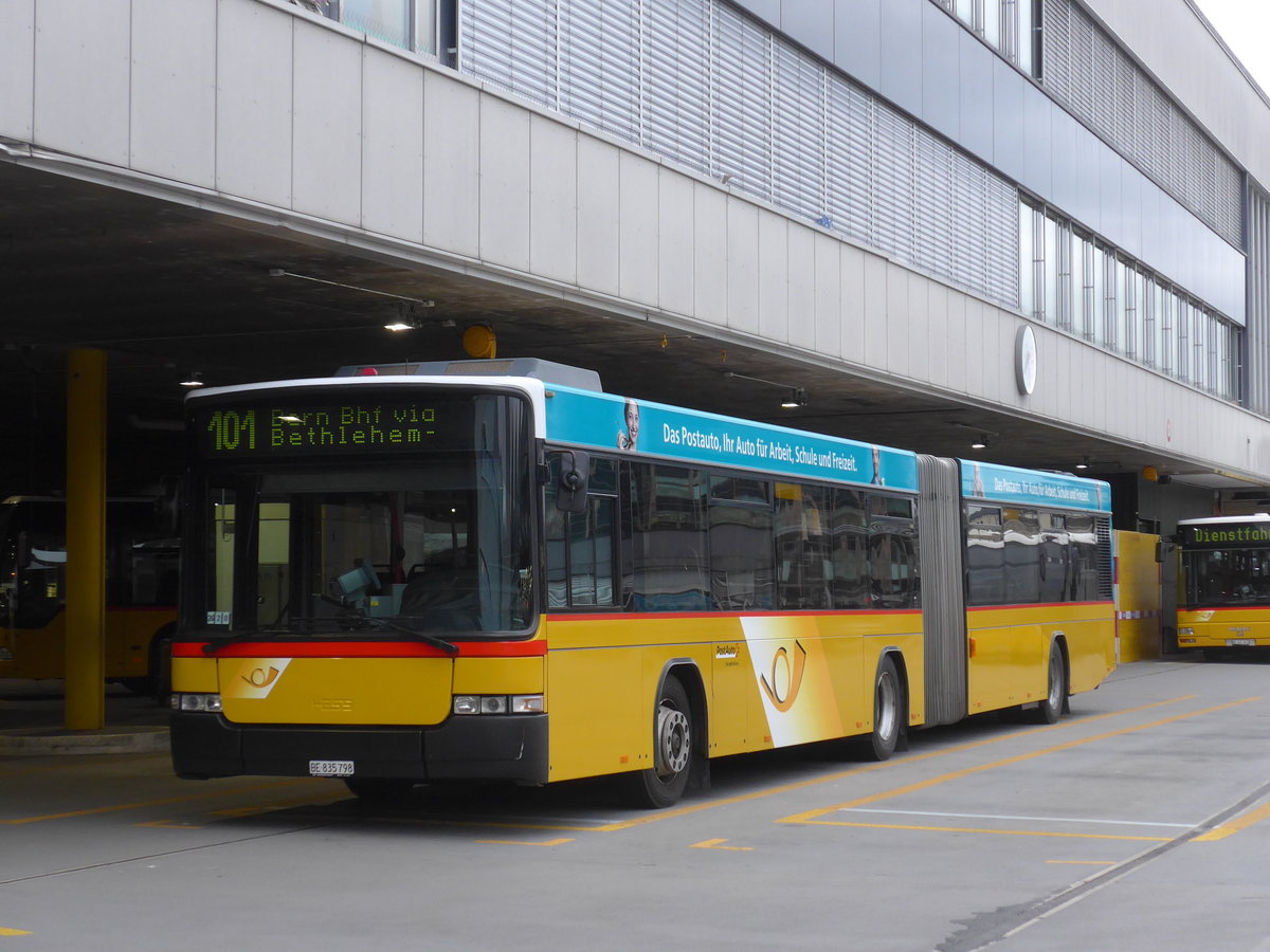 (178'996) - PostAuto Bern - Nr. 798/BE 835'798 - Volvo/Hess (ex Bernmobil, Bern Nr. 262) am 20. Mrz 2017 in Bern, Postautostation