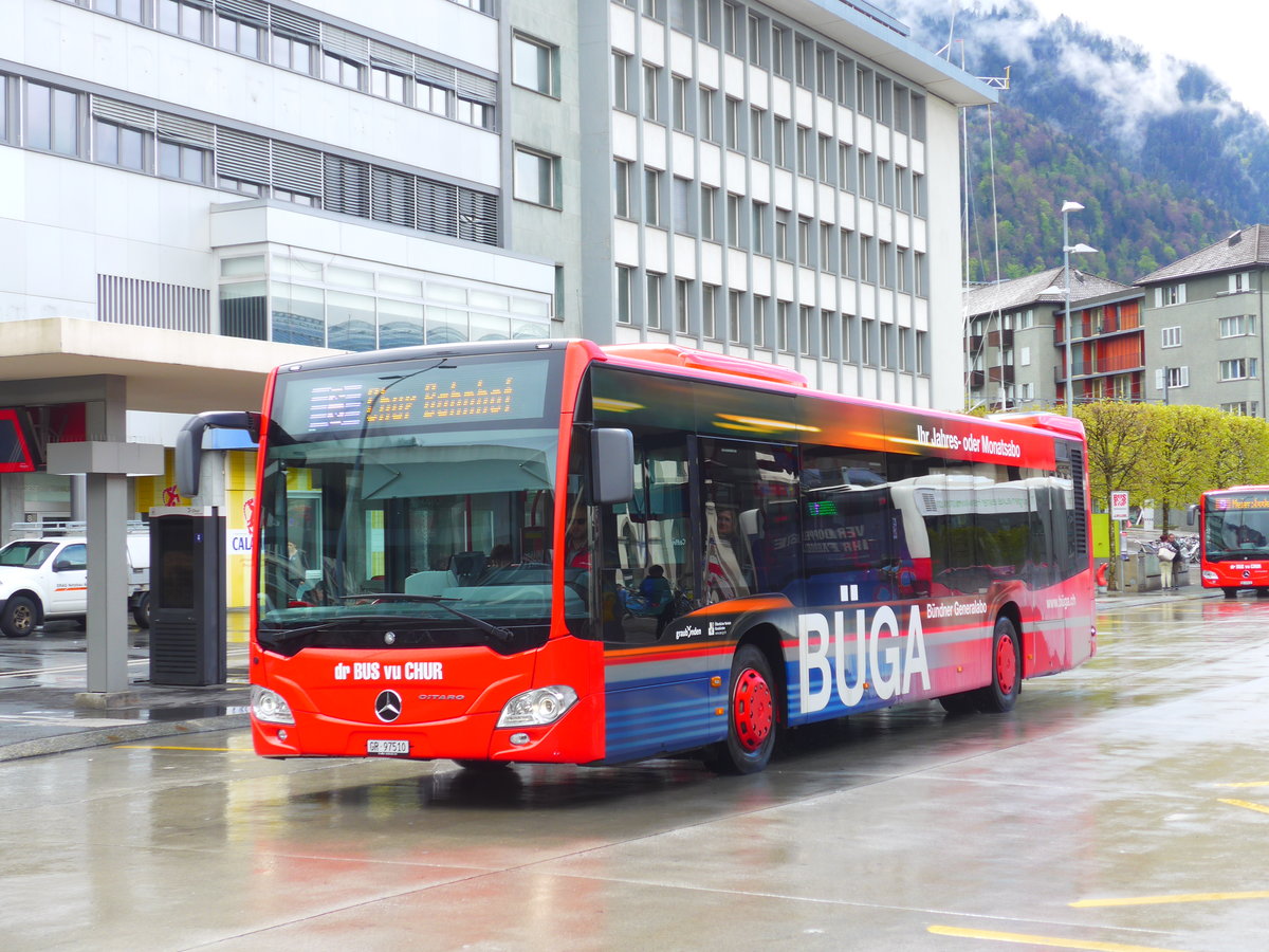 (179'988) - SBC Chur - Nr. 10/GR 97'510 - Mercedes am 4. Mai 2017 beim Bahnhof Chur