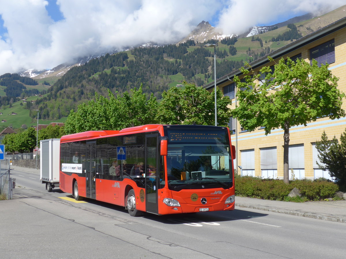 (180'140) - AFA Adelboden - Nr. 95/BE 26'774 - Mercedes am 15. Mai 2017 beim Bahnhof Frutigen